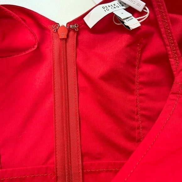 10 Crosby Derek Lam Red One Mini Dress Size 8 Party Wedding Shower Cruise NWT - Picture 13 of 13